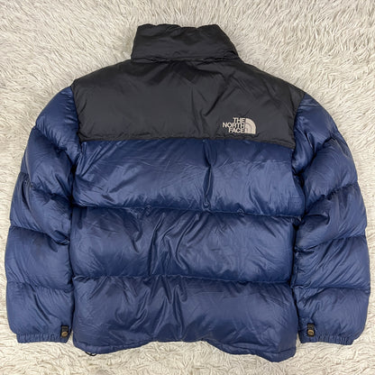 THE NORTH FACE ヌプシ ダウンジャケット 700フィル ネイビー×ブラック メンズL（100）高保温 防寒 アウター ノースフェイス #19