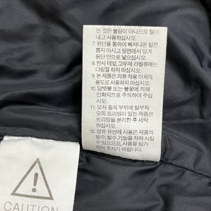 THE NORTH FACE（ザ・ノース・フェイス）千鳥格子柄 ダウンジャケット フード取外し可 レディースL 95 ブラック×ホワイト #25