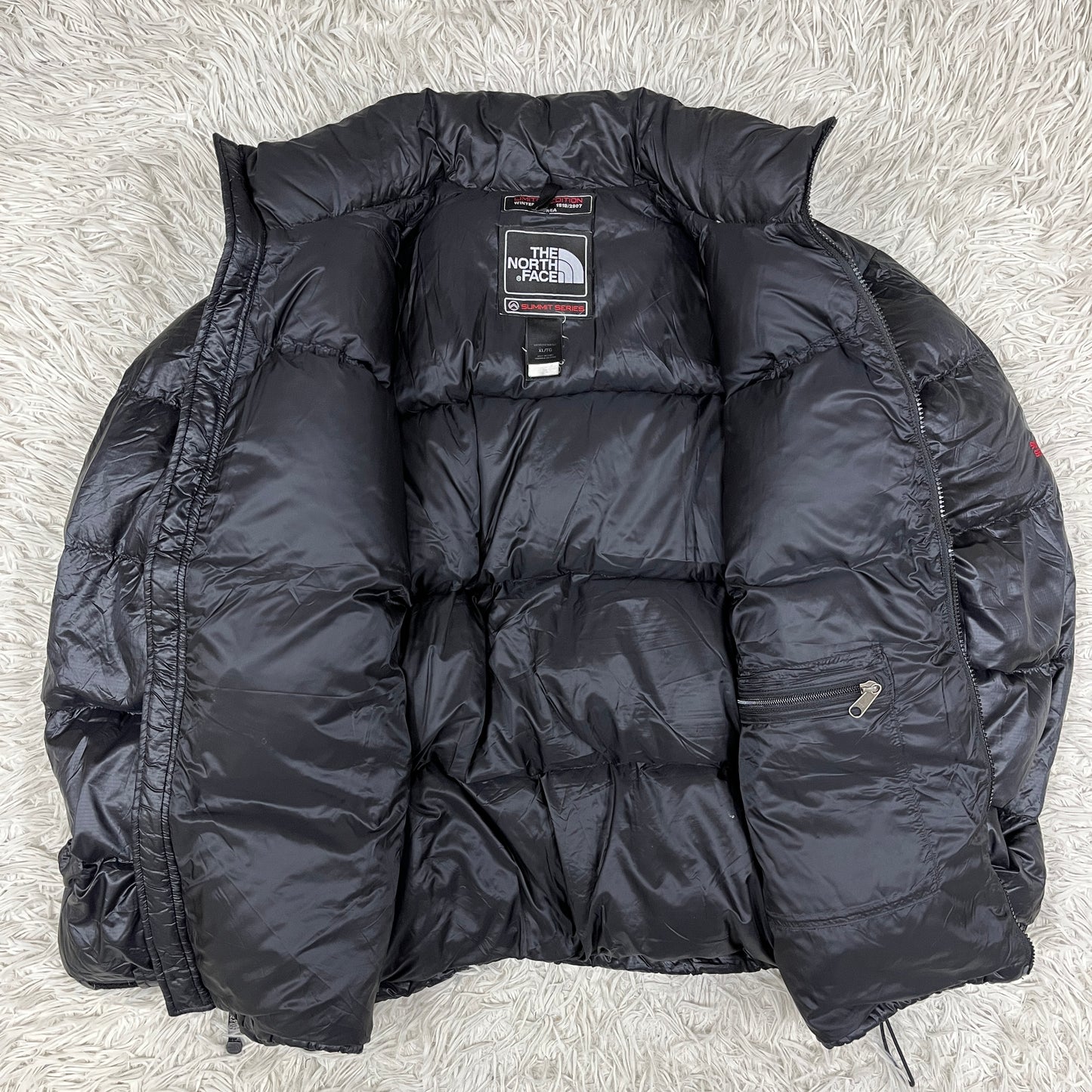 THE NORTH FACE（ザ・ノース・フェイス）SUMMIT SERIES 850 LTD ダウンジャケット メンズM 95 ブラック／左袖補修あり #26