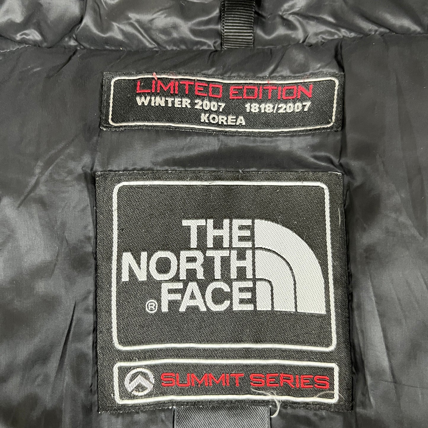 THE NORTH FACE（ザ・ノース・フェイス）SUMMIT SERIES 850 LTD ダウンジャケット メンズM 95 ブラック／左袖補修あり #26