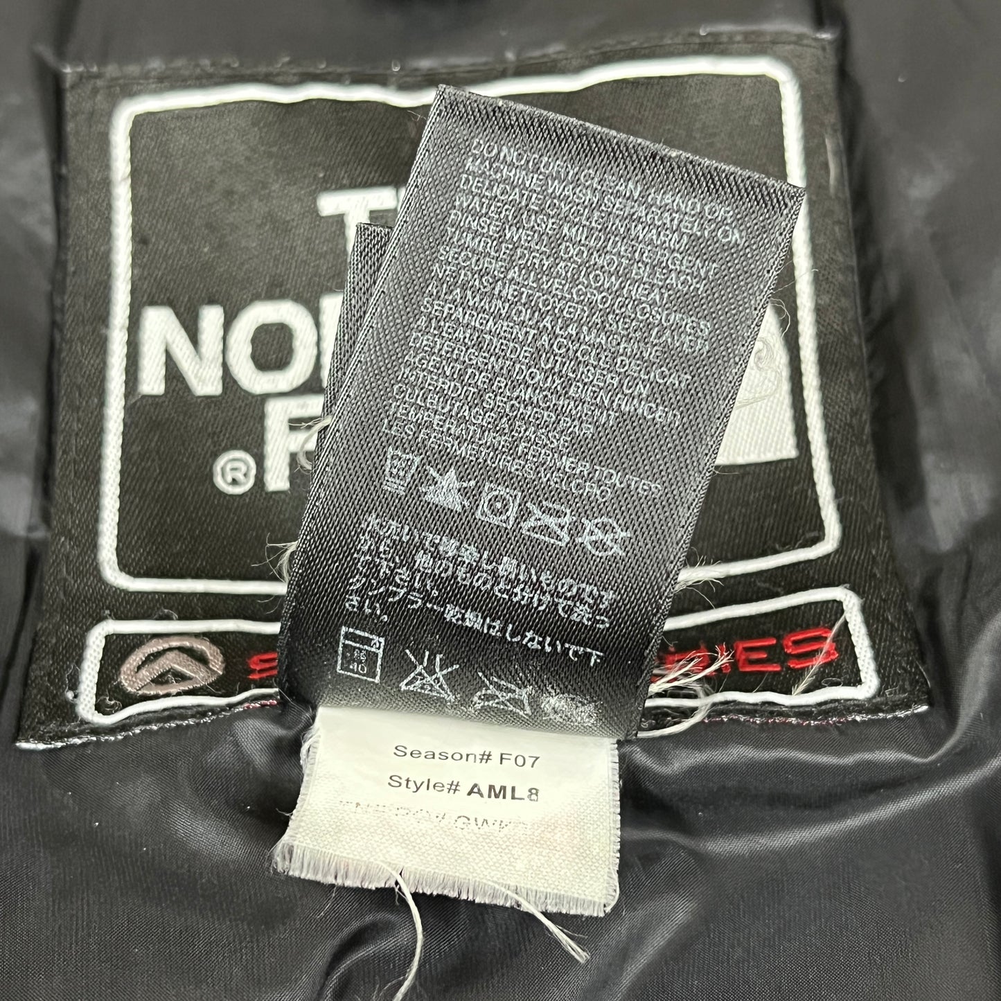 THE NORTH FACE（ザ・ノース・フェイス）SUMMIT SERIES 850 LTD ダウンジャケット メンズM 95 ブラック／左袖補修あり #26