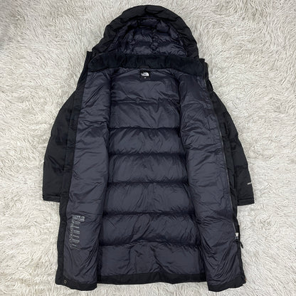 THE NORTH FACE（ザ・ノース・フェイス）ダウンコート DRYVENT キッズ140 ブラック／右袖下補修・汚れあり #27
