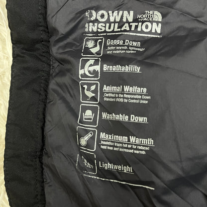 THE NORTH FACE（ザ・ノース・フェイス）ダウンコート DRYVENT キッズ140 ブラック／右袖下補修・汚れあり #27