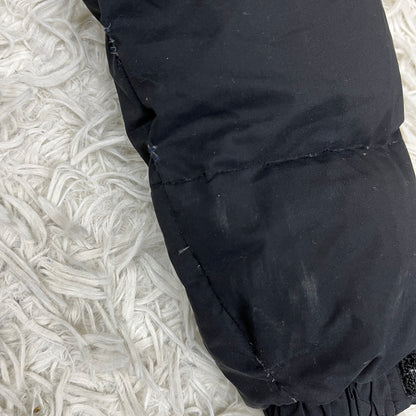 THE NORTH FACE（ザ・ノース・フェイス）ダウンコート DRYVENT キッズ140 ブラック／右袖下補修・汚れあり #27