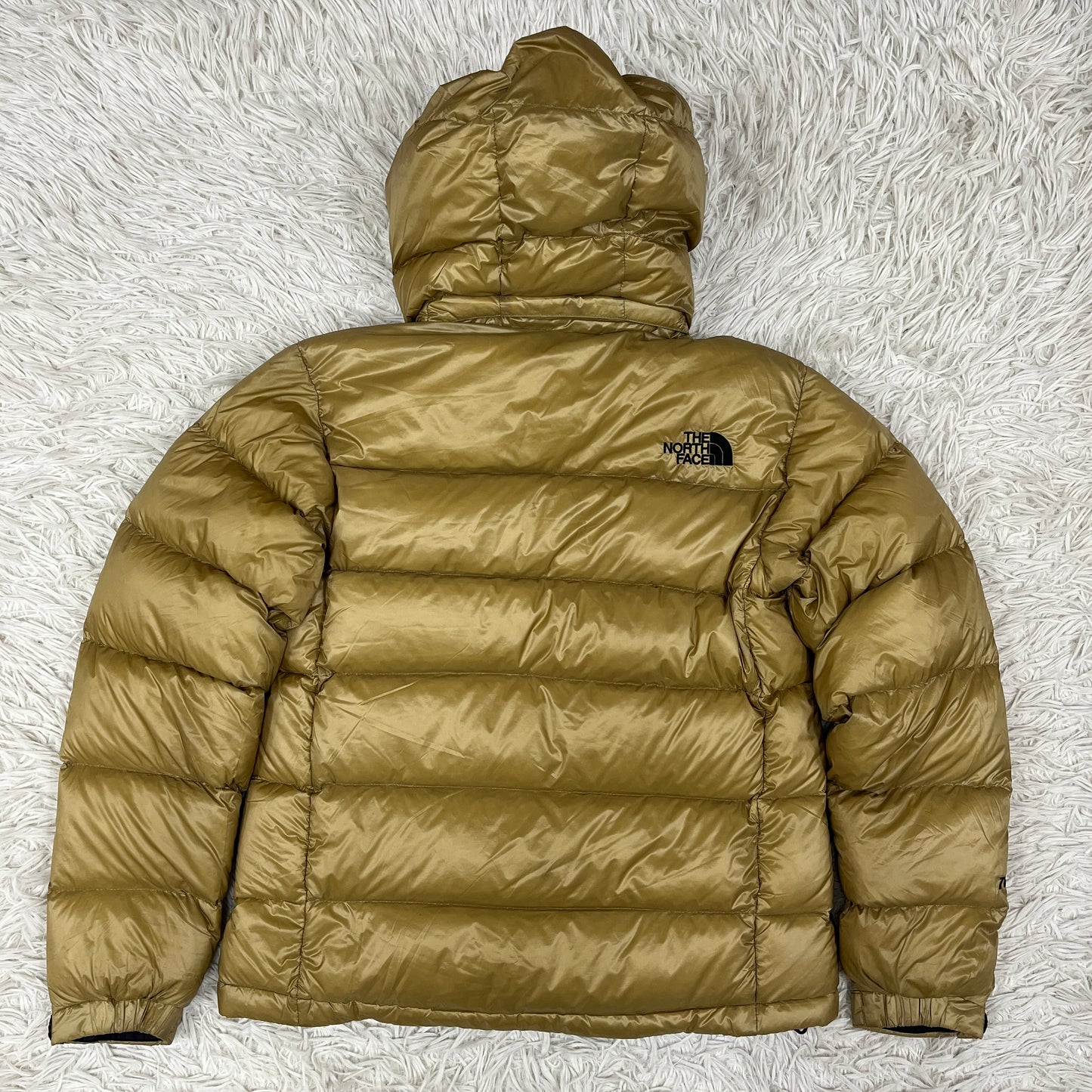 THE NORTH FACE レディース ダウンジャケット 700フィル ゴールド Mサイズ フード取り外し可 軽量高保温 PERTEX QUANTUM #31