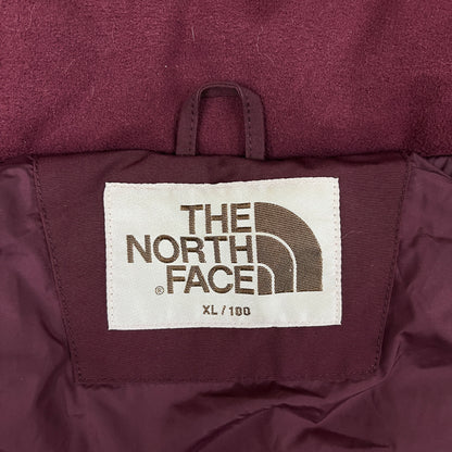 THE NORTH FACE（ザ・ノース・フェイス）ロングダウンジャケット メンズXL（100） ワインレッド フード・ファー取り外し可／RDS認証ウォッシャブルダウン／高保温モデル #33