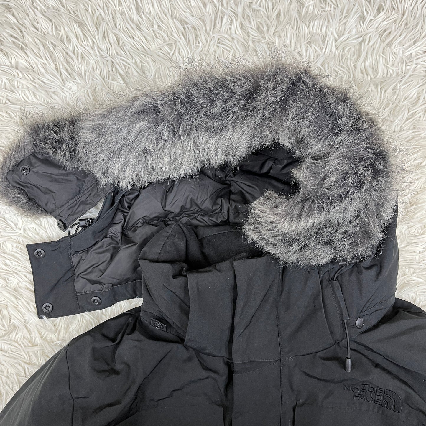 THE NORTH FACE（ザ・ノース・フェイス）ホワイトレーベル ダウンジャケット メンズXXL（110）ブラック フード・ファー取り外し可／RDS認証ウォッシャブルダウン／高保温モデル #34