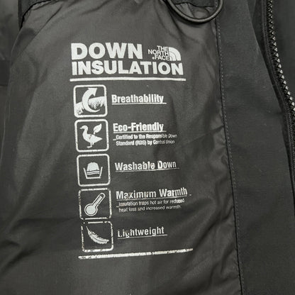 THE NORTH FACE（ザ・ノース・フェイス）ホワイトレーベル ダウンジャケット メンズXXL（110）ブラック フード・ファー取り外し可／RDS認証ウォッシャブルダウン／高保温モデル #34