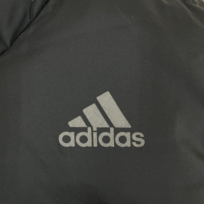 adidas（アディダス）ダウンベスト メンズL（90）ブラック／軽量・高保温モデル／ロゴプリント入り #35