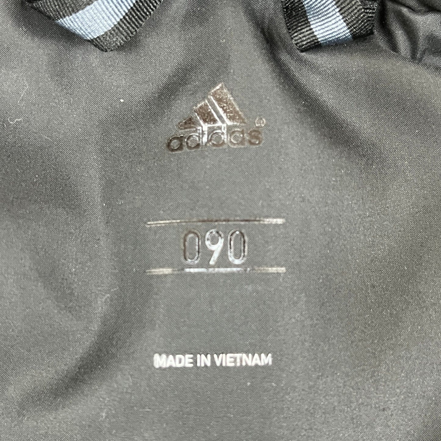 adidas（アディダス）ダウンベスト メンズL（90）ブラック／軽量・高保温モデル／ロゴプリント入り #35