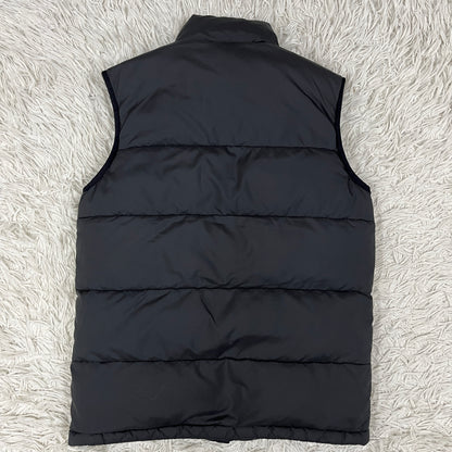 adidas（アディダス）ダウンベスト メンズL（90）ブラック／軽量・高保温モデル／ロゴプリント入り #35