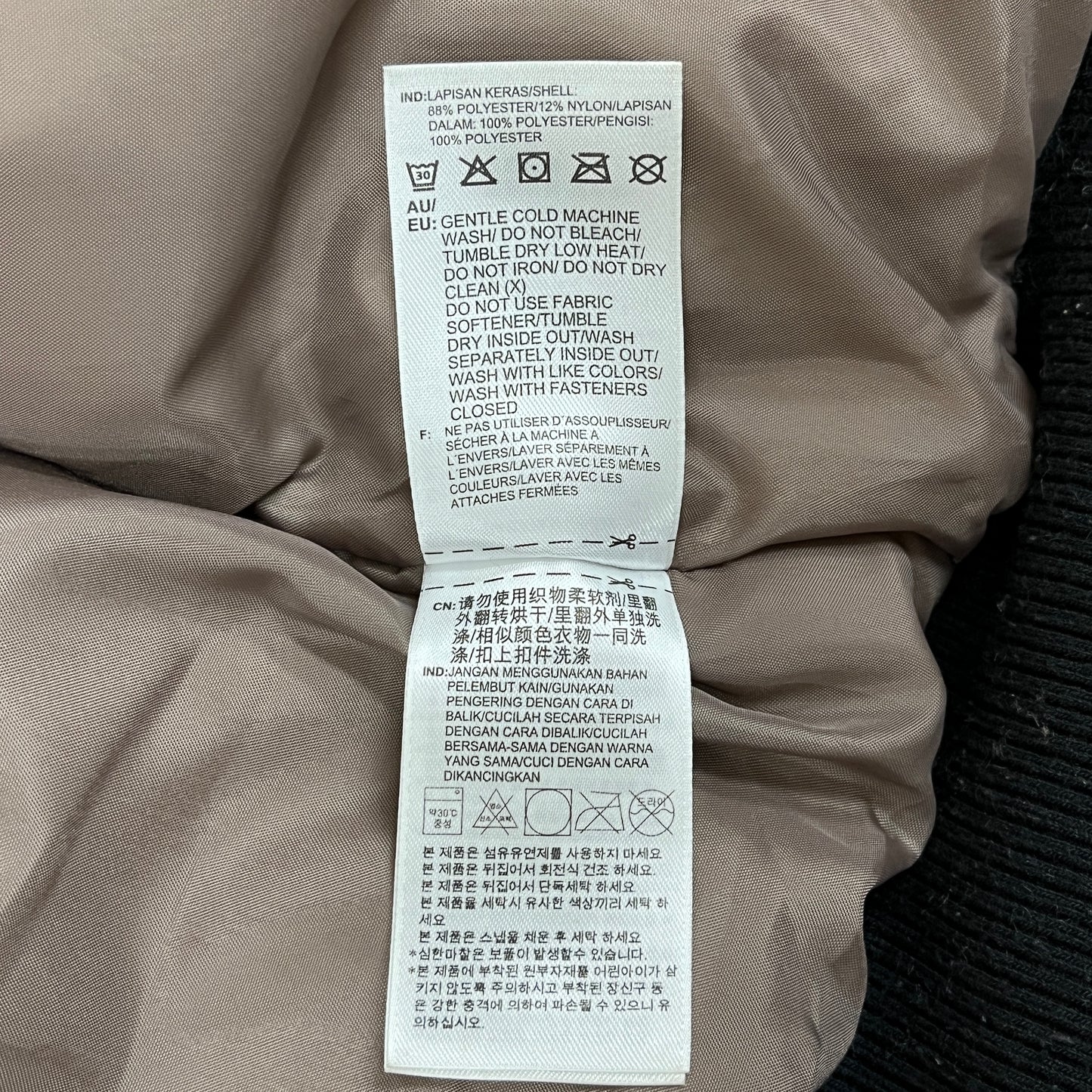 adidas アディダス 中綿ジャケット ブラック メンズM相当 ミッドボンバージャケット #36