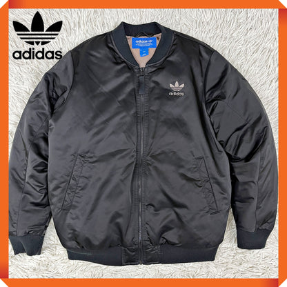 adidas アディダス 中綿ジャケット ブラック メンズM相当 ミッドボンバージャケット #36