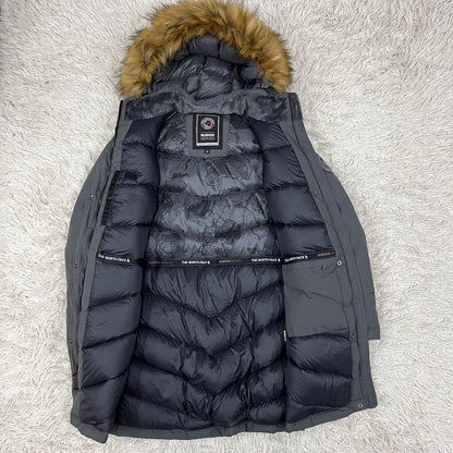 THE NORTH FACE ザ・ノースフェイス McMurdo ダウンジャケット グレー メンズM相当 ファー付きフード着脱可 #37