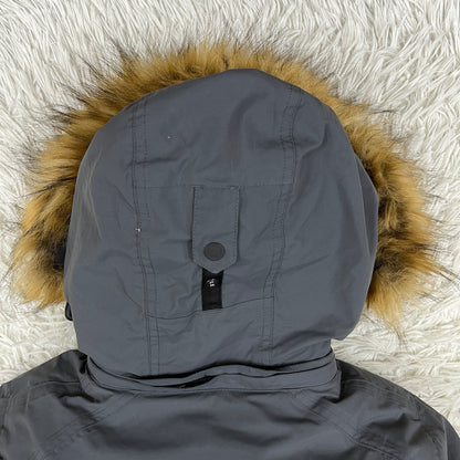 THE NORTH FACE ザ・ノースフェイス McMurdo ダウンジャケット グレー メンズM相当 ファー付きフード着脱可 #37