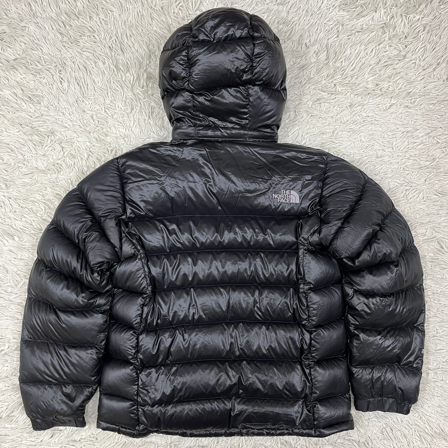 THE NORTH FACE ザ・ノースフェイス アルパインヌプシ フーディ ブラック メンズL 700フィル ダウンジャケット フード着脱可 #38