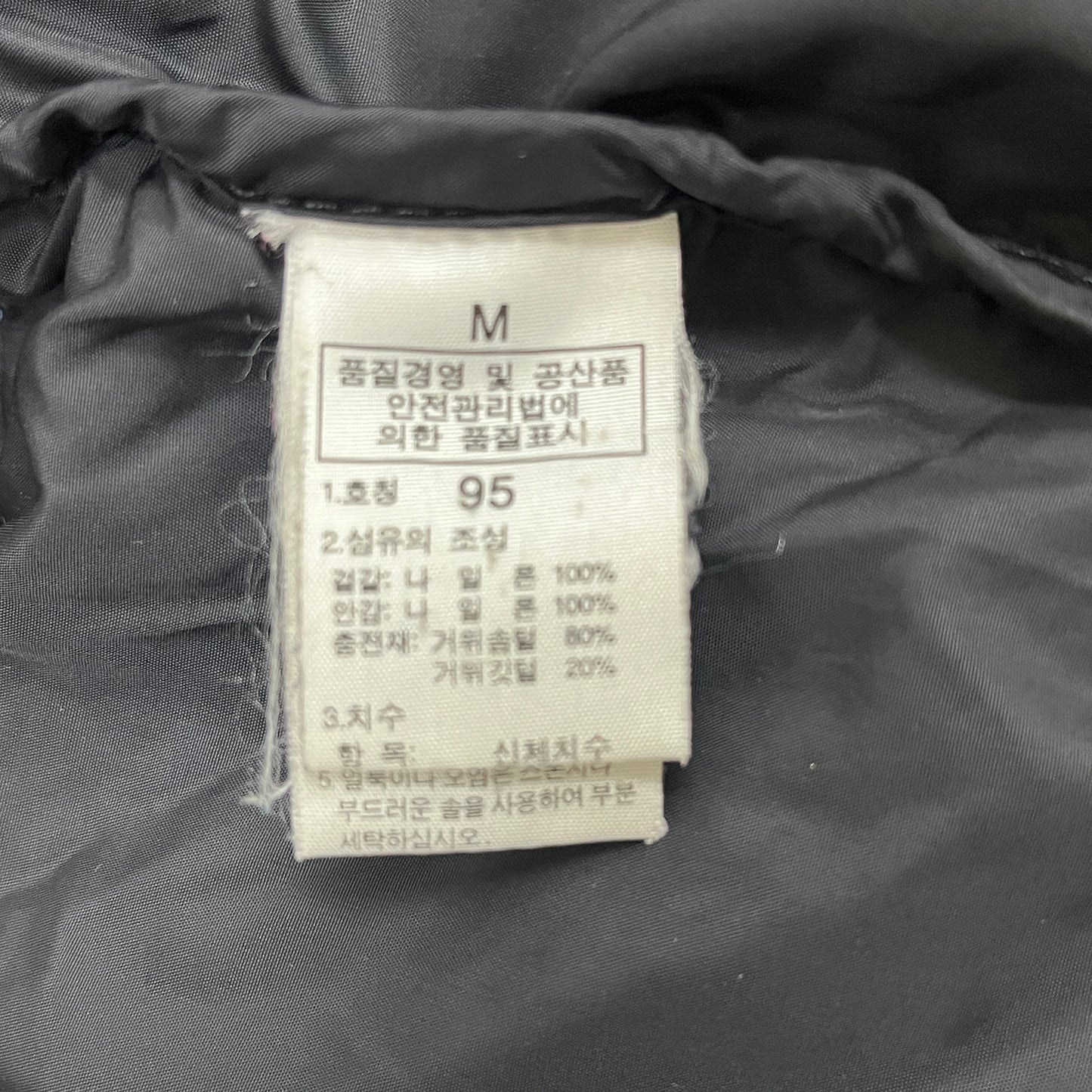 THE NORTH FACE ザ・ノースフェイス ヌプシ ダウンジャケット ブラック×ネイビー メンズM 700フィル #39