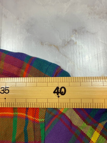 POLO RALPH LAUREN マルチカラー チェックシャツ 長袖 コットン100% エルボーパッチ付き メンズ