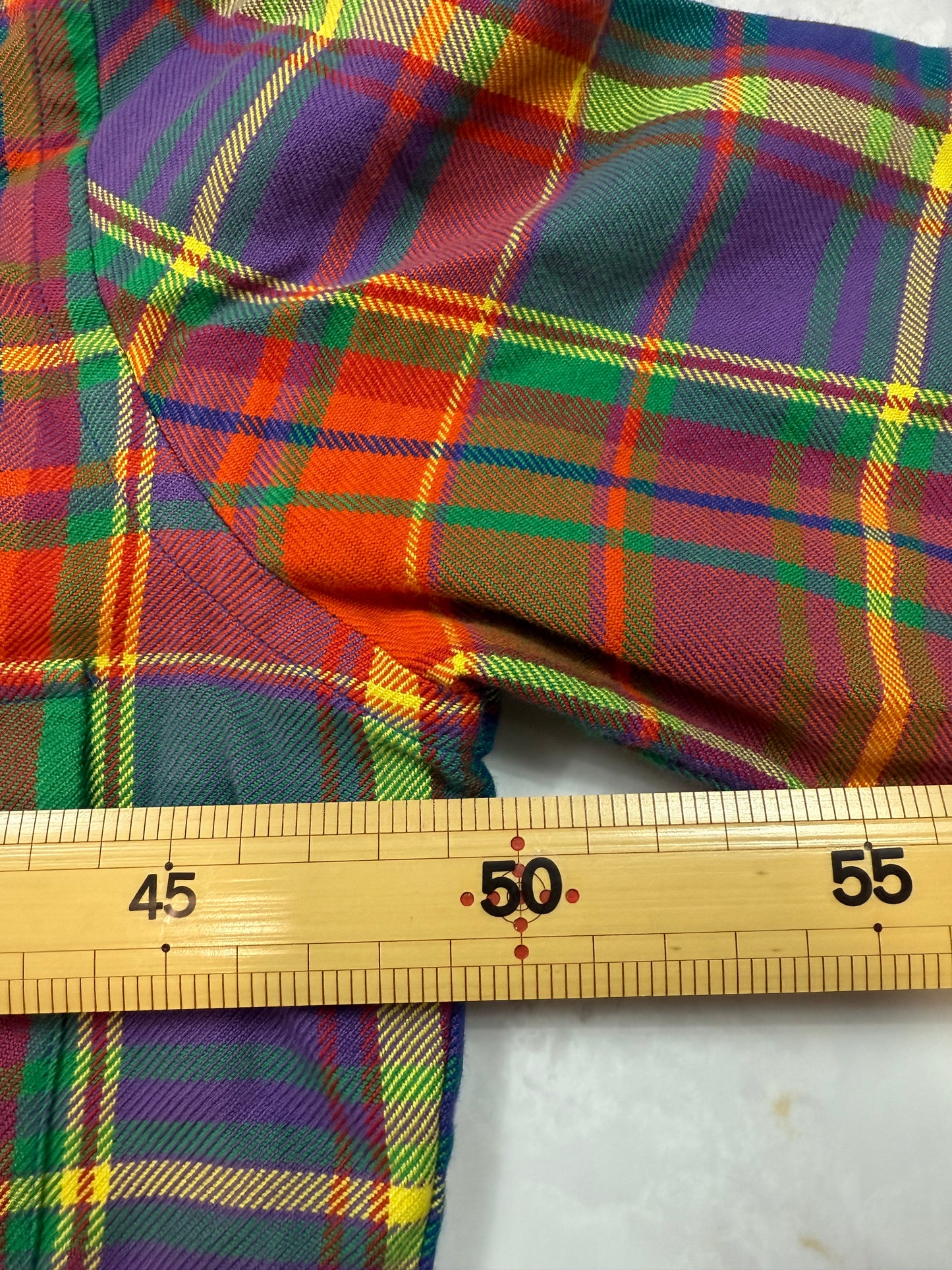 POLO RALPH LAUREN マルチカラー チェックシャツ 長袖 コットン100% エルボーパッチ付き メンズ
