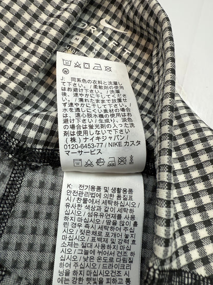 NIKE ナイキ Dri-FIT レギンス チェック柄 ブラックホワイト Mサイズ 吸汗速乾 スポーツウェア ヨガ フィットネス