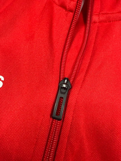 【adidas/アディダス】Climalite トレーニングジャケット レッド 160 メンズ/レディース兼用 スポーツウェア BQ2715