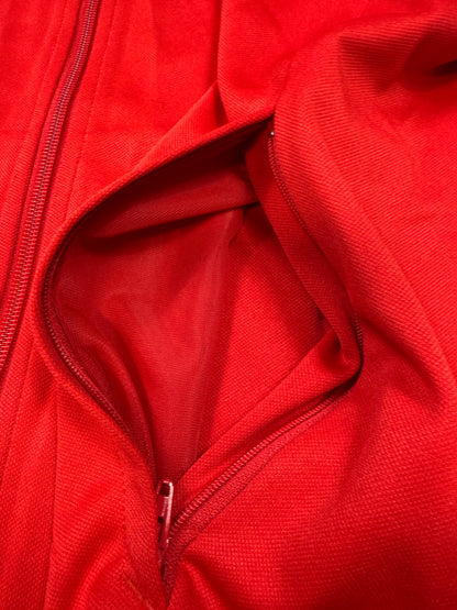 【adidas/アディダス】Climalite トレーニングジャケット レッド 160 メンズ/レディース兼用 スポーツウェア BQ2715