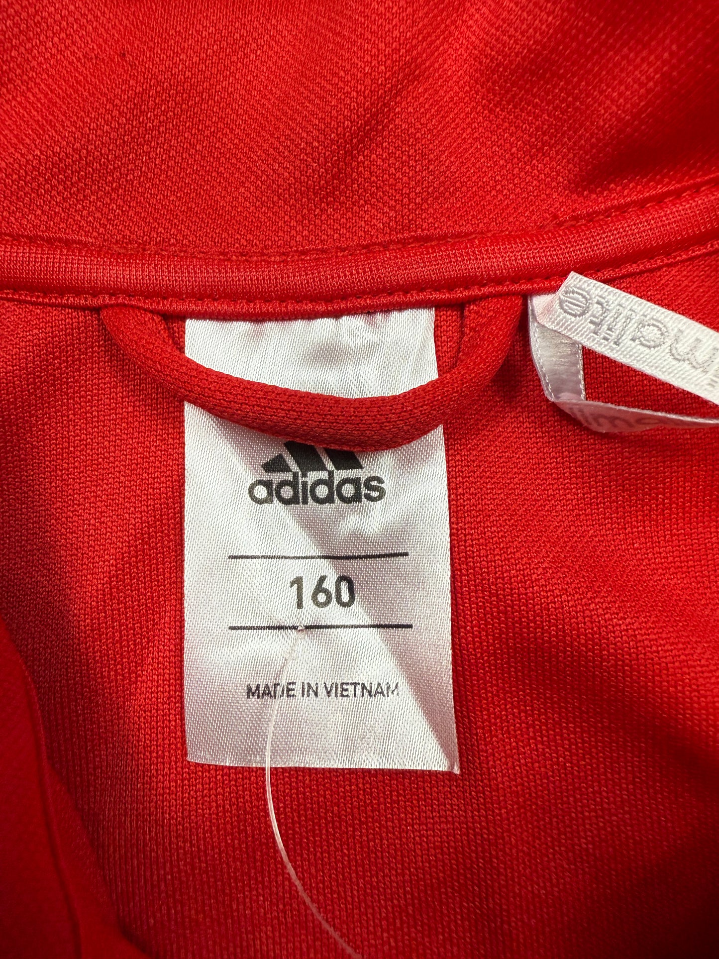【adidas/アディダス】Climalite トレーニングジャケット レッド 160 メンズ/レディース兼用 スポーツウェア BQ2715