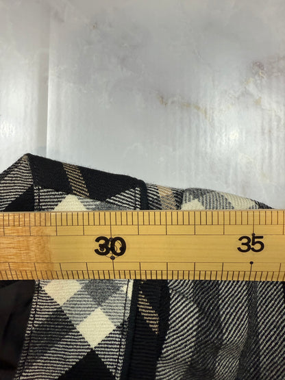BURBERRY BLUE LABEL チェック柄 ウールワンピース ベルト付き レディース 38 日本製