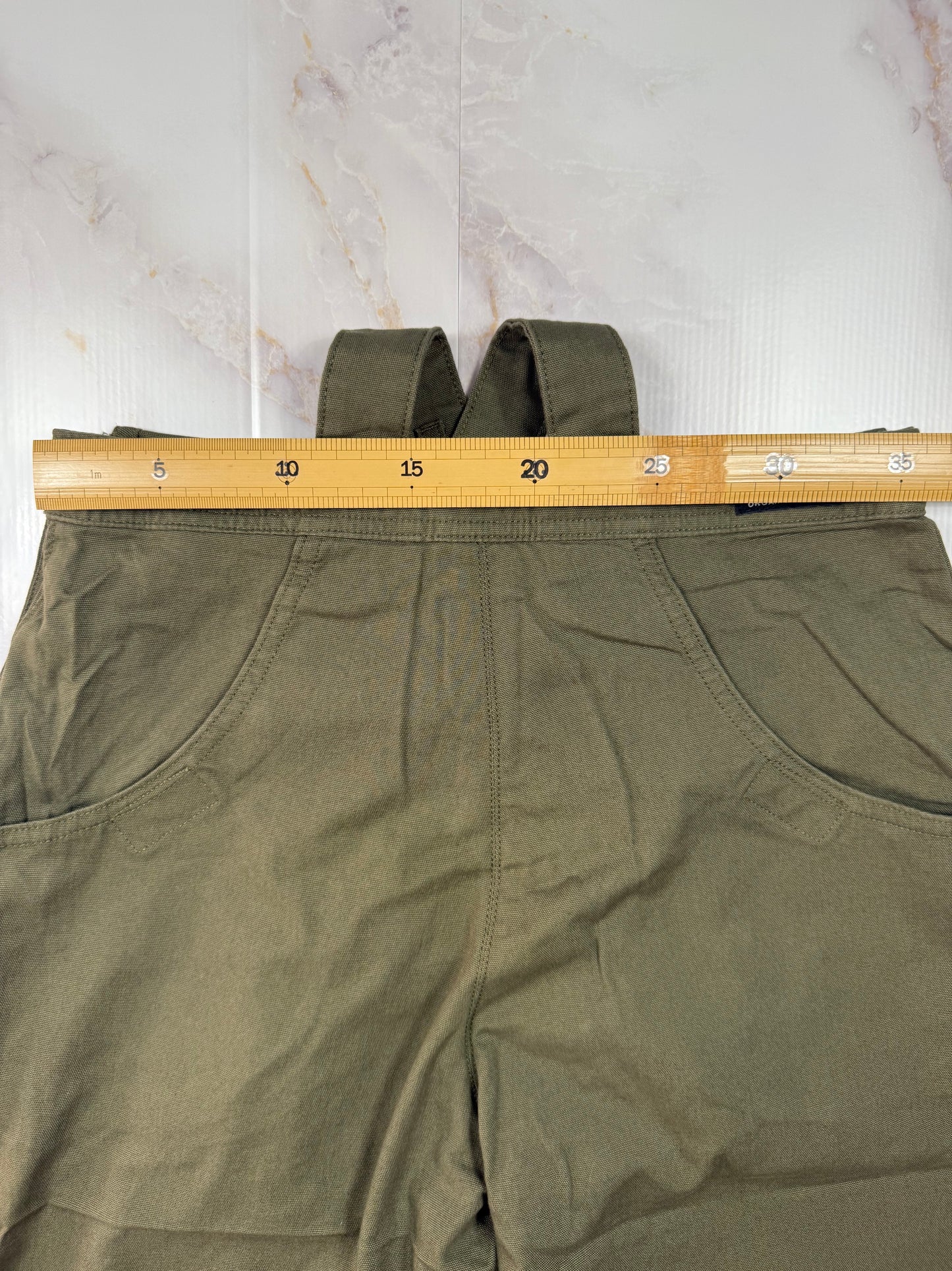 【Patagonia】オーガニックコットン混 オーバーオール レディース つなぎ カーキ系 サイズ4