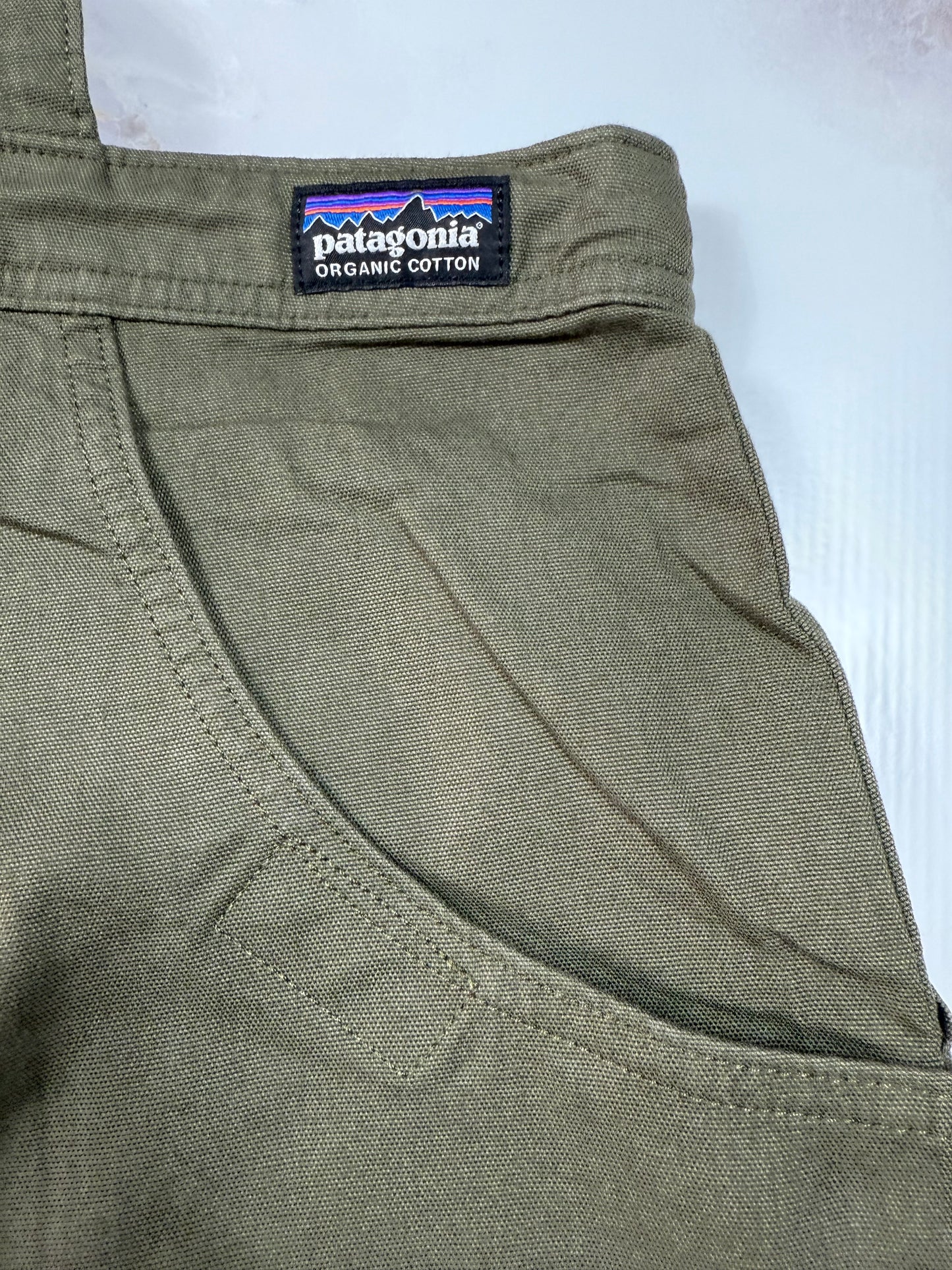 【Patagonia】オーガニックコットン混 オーバーオール レディース つなぎ カーキ系 サイズ4