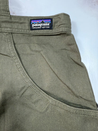 【Patagonia】オーガニックコットン混 オーバーオール レディース つなぎ カーキ系 サイズ4