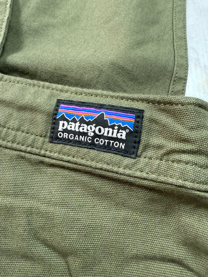 【Patagonia】オーガニックコットン混 オーバーオール レディース つなぎ カーキ系 サイズ4