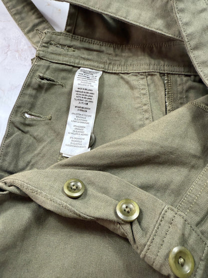 【Patagonia】オーガニックコットン混 オーバーオール レディース つなぎ カーキ系 サイズ4