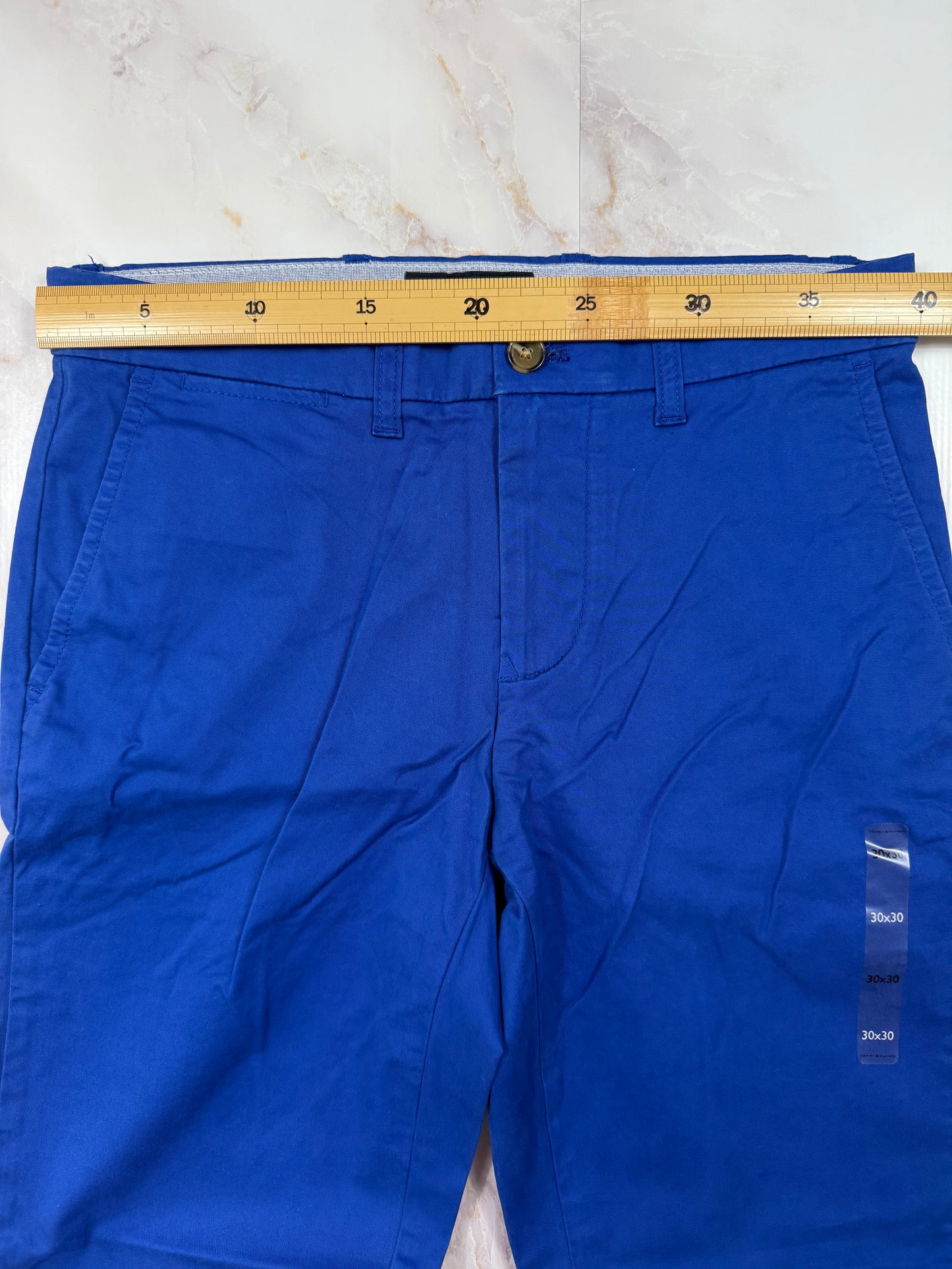 TOMMY HILFIGER（トミーヒルフィガー）スリムフィット チノパン ブルー メンズ 30×30 コットンストレッチ