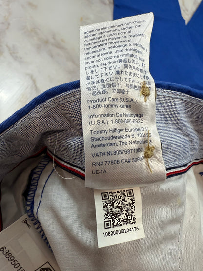 TOMMY HILFIGER（トミーヒルフィガー）スリムフィット チノパン ブルー メンズ 30×30 コットンストレッチ