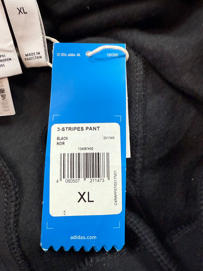 【adidas Originals】3ストライプス スウェットパンツ ブラック メンズXLサイズ トレフォイルロゴ