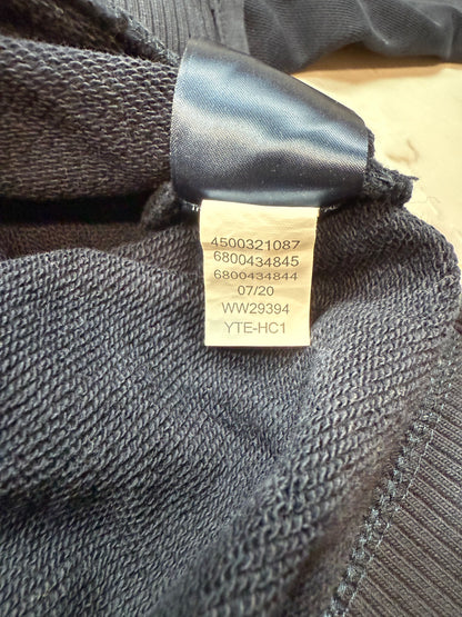 【TOMMY HILFIGER ICONS】ネイビー クルーネック スウェットシャツ 金ボタン装飾 コットン100% メンズ 長袖