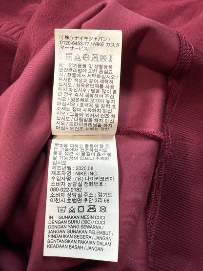 NIKE（ナイキ）Dri-FIT クルーネック スウェット トレーナー ボルドー Lサイズ