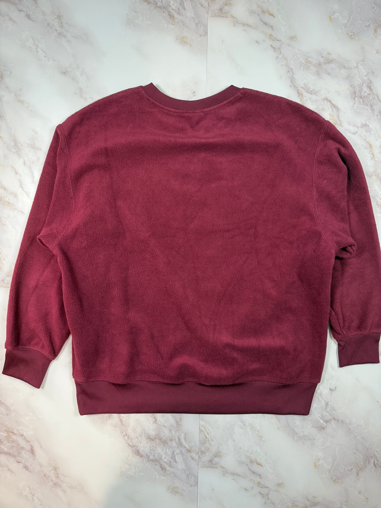 NIKE（ナイキ）Dri-FIT クルーネック スウェット トレーナー ボルドー Lサイズ