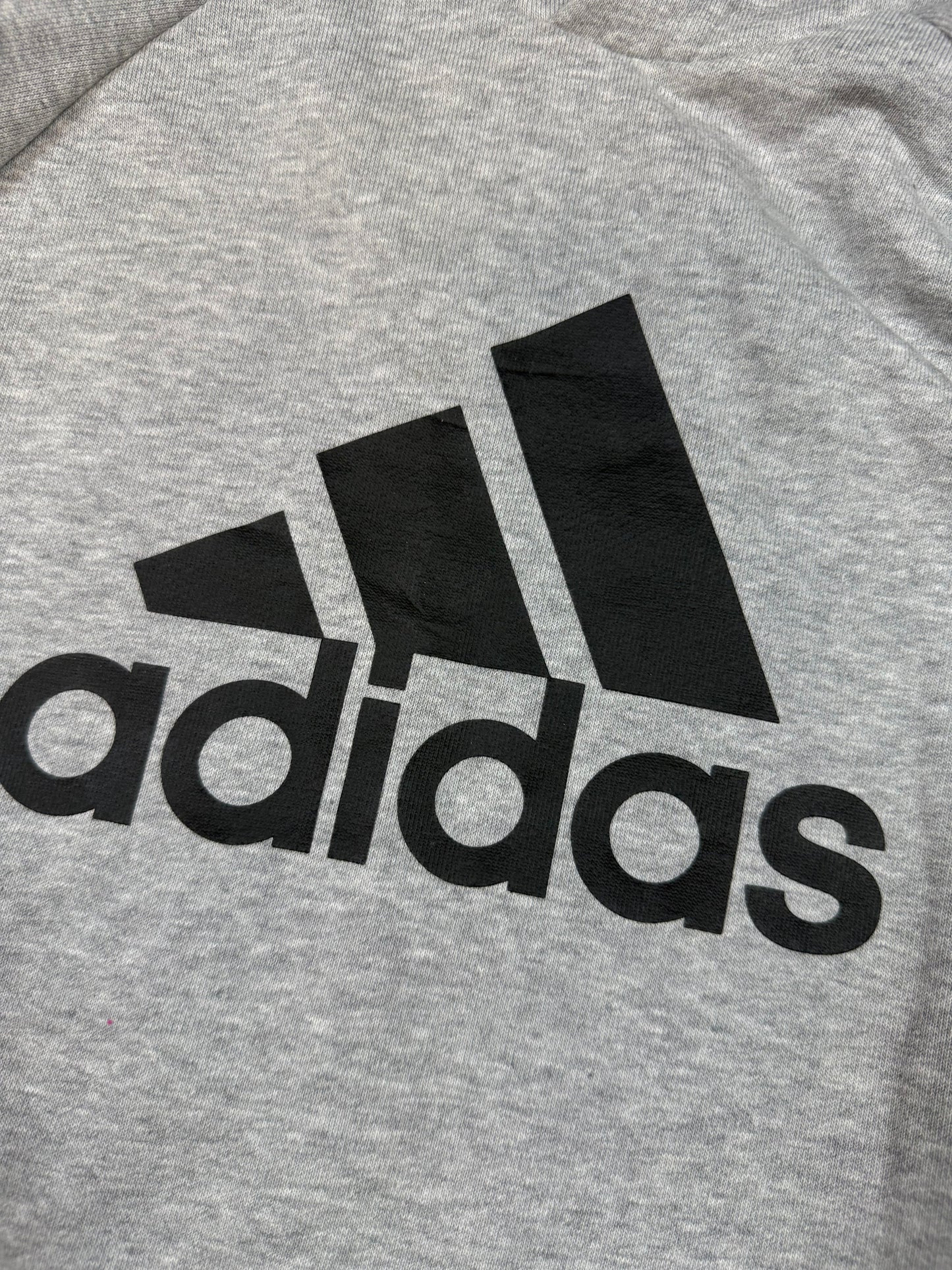 【adidas】アディダス パーカー フーディー グレー M相当 メンズ スポーツ カジュアル