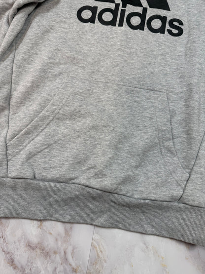 【adidas】アディダス パーカー フーディー グレー M相当 メンズ スポーツ カジュアル