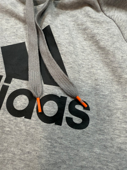 【adidas】アディダス パーカー フーディー グレー M相当 メンズ スポーツ カジュアル