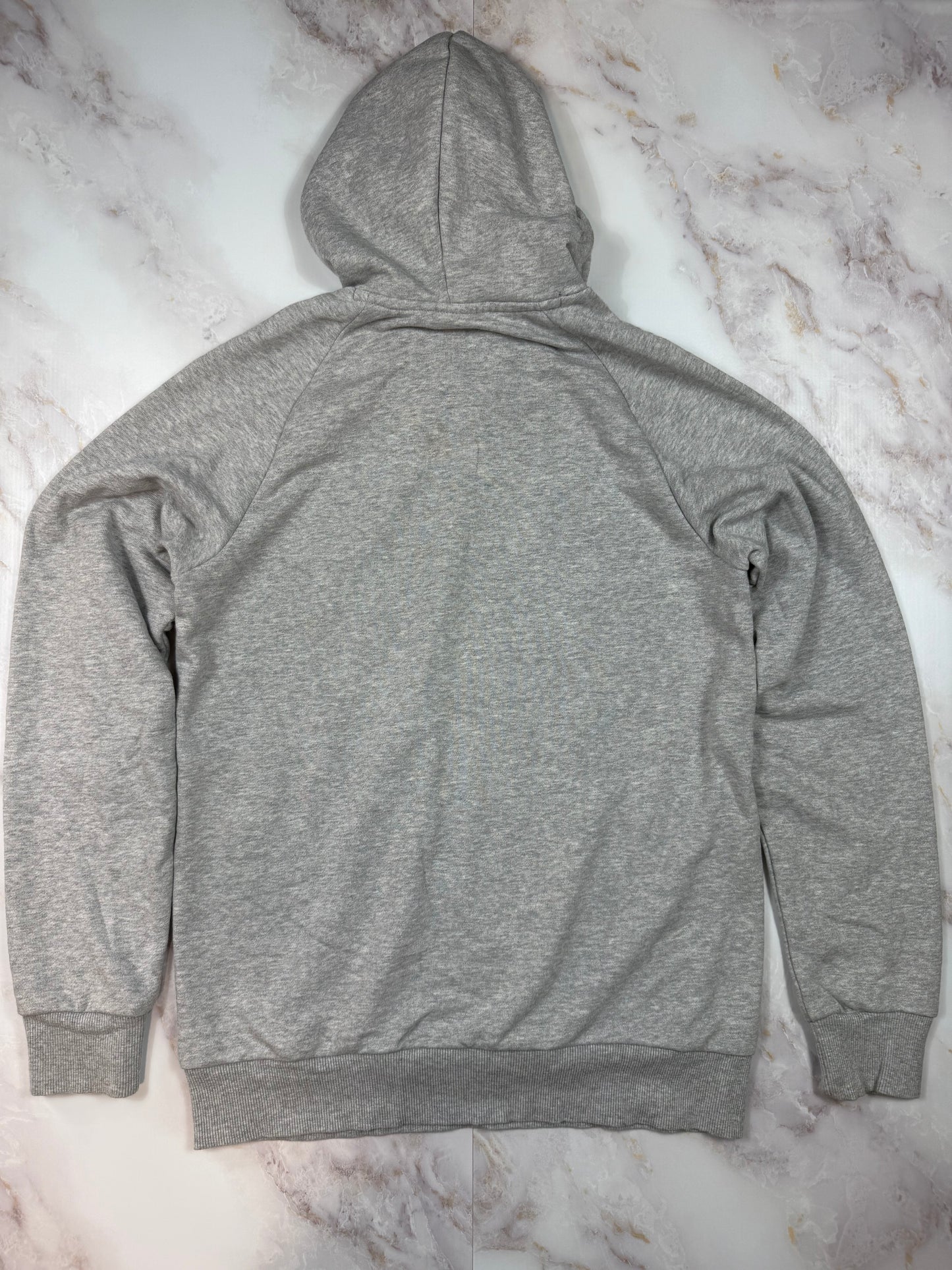 【adidas】アディダス パーカー フーディー グレー M相当 メンズ スポーツ カジュアル