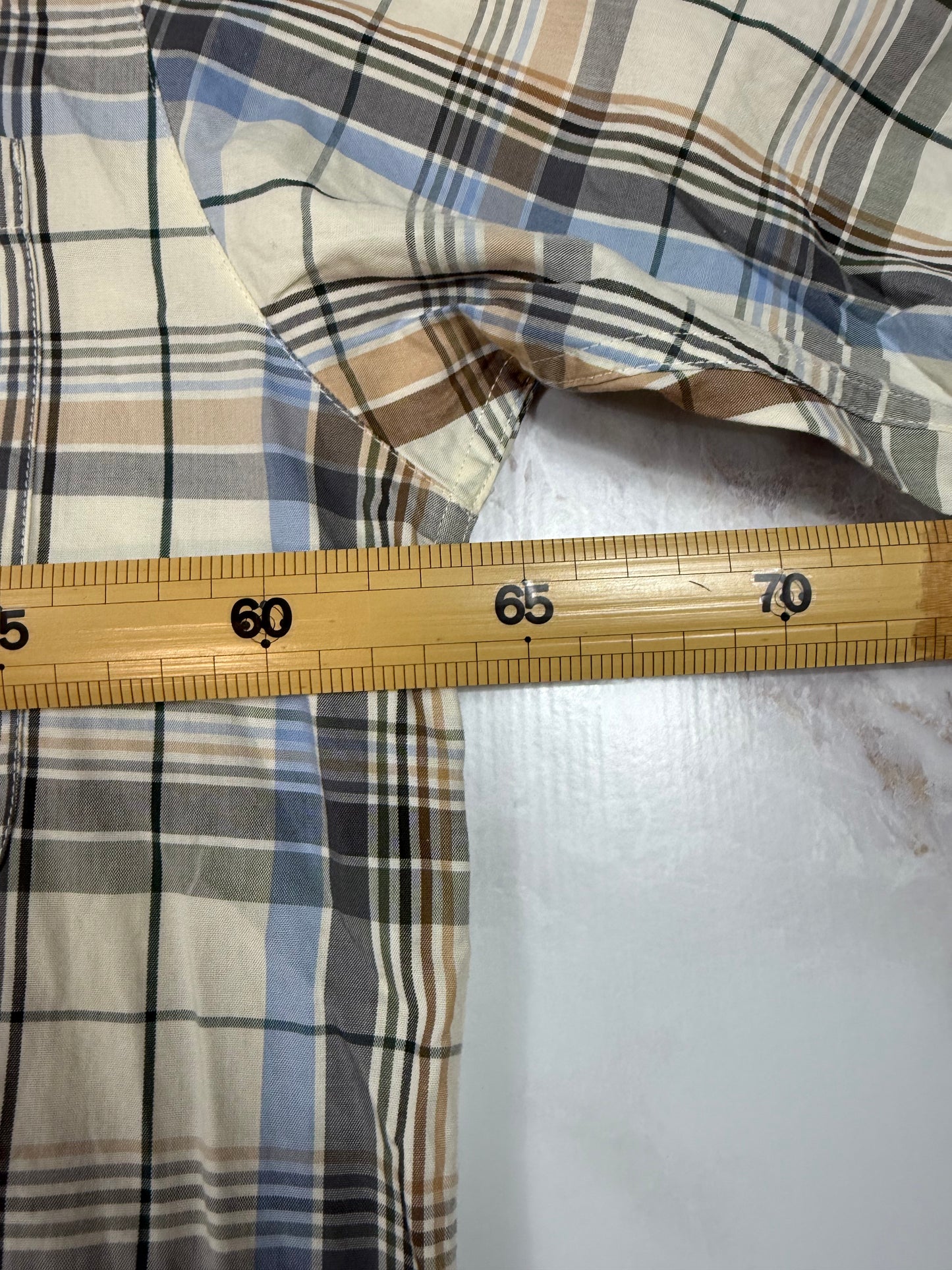 【Carhartt/カーハート】WIP チェック柄 半袖シャツ XXLサイズ コットン100% メンズ カジュアルシャツ