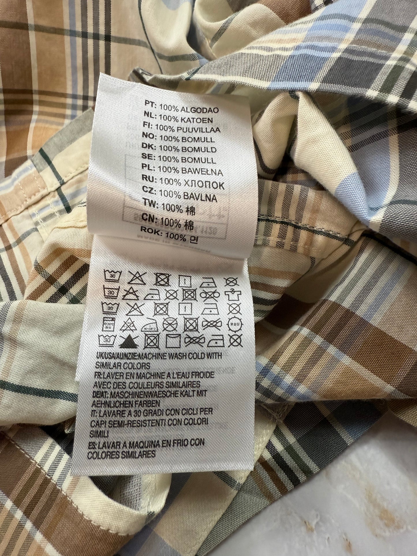 【Carhartt/カーハート】WIP チェック柄 半袖シャツ XXLサイズ コットン100% メンズ カジュアルシャツ