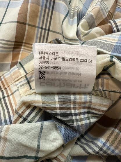 【Carhartt/カーハート】WIP チェック柄 半袖シャツ XXLサイズ コットン100% メンズ カジュアルシャツ