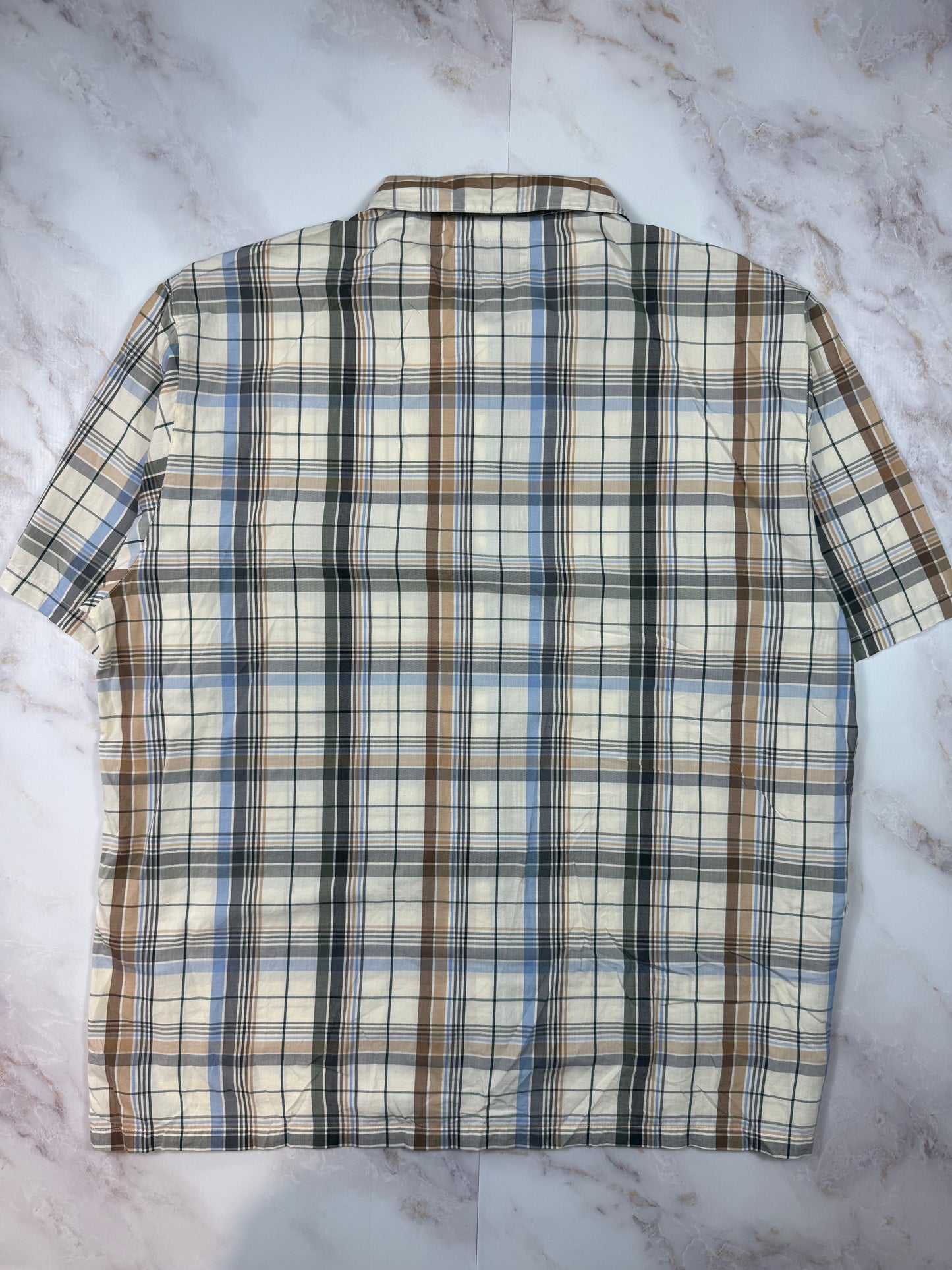 【Carhartt/カーハート】WIP チェック柄 半袖シャツ XXLサイズ コットン100% メンズ カジュアルシャツ