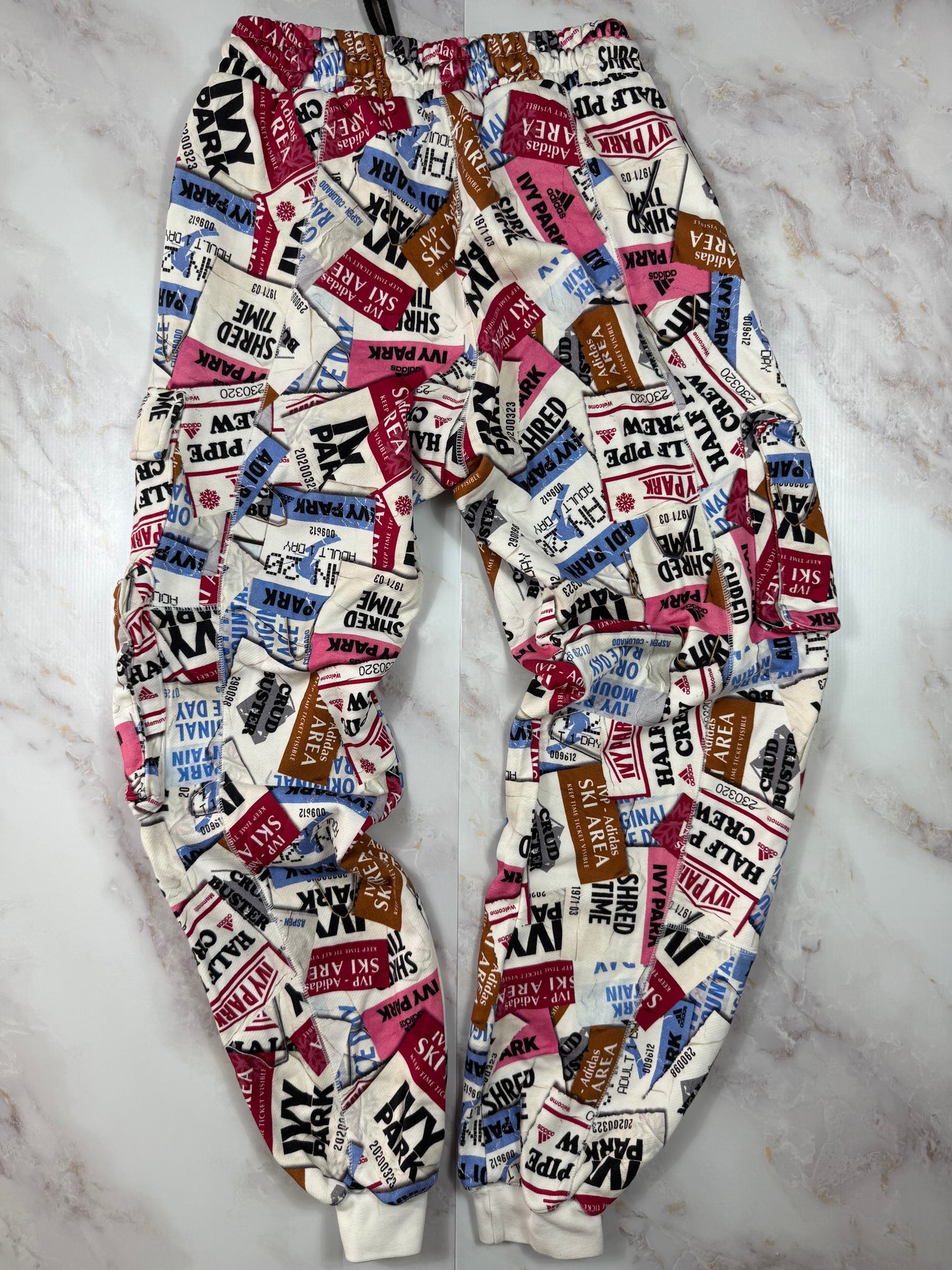 【adidas × IVY PARK】コラボ スウェット セットアップ XS/M ユニセックス 総柄 トレーナー＆パンツ コットン100%