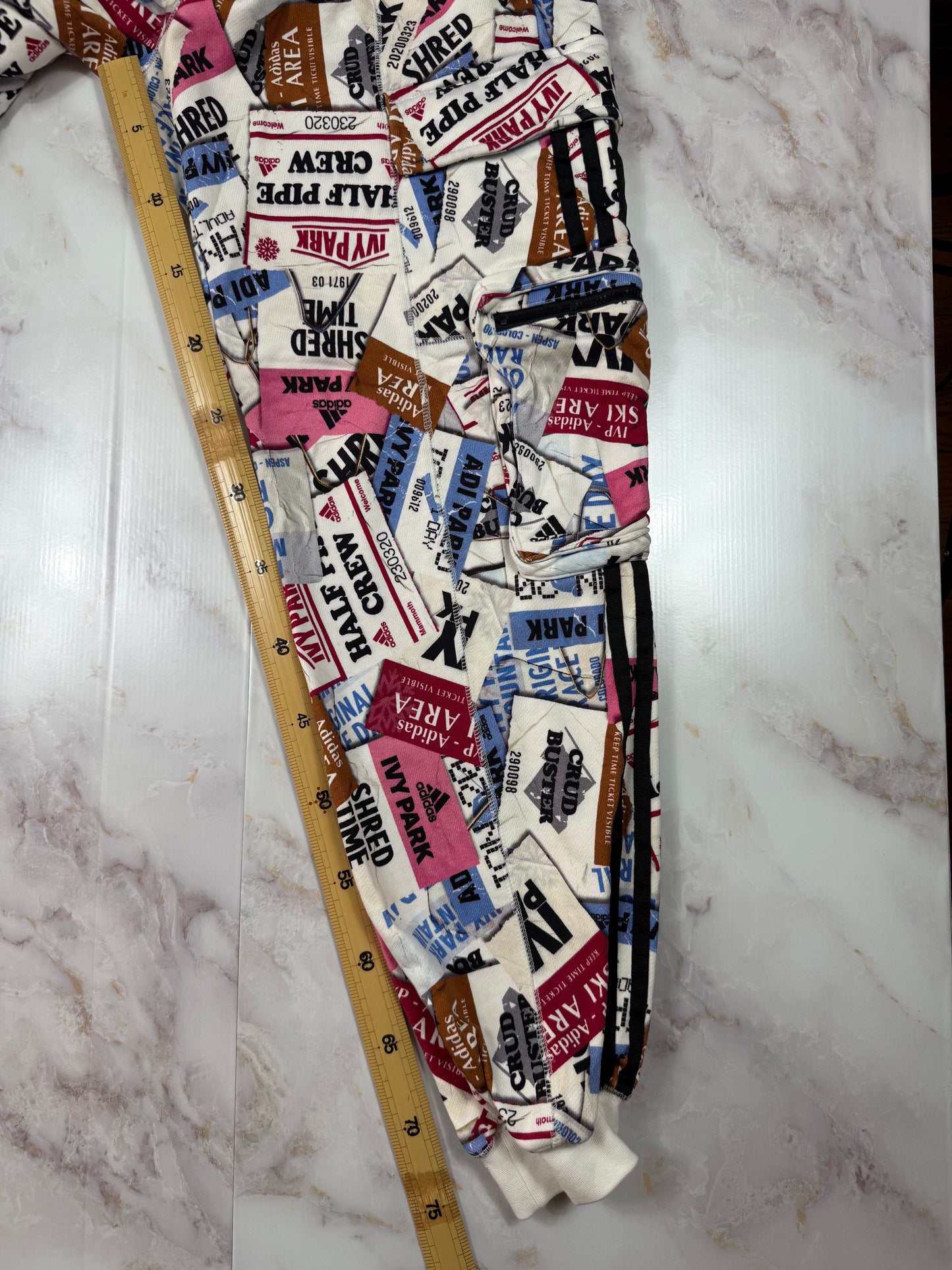 【adidas × IVY PARK】コラボ スウェット セットアップ XS/M ユニセックス 総柄 トレーナー＆パンツ コットン100%