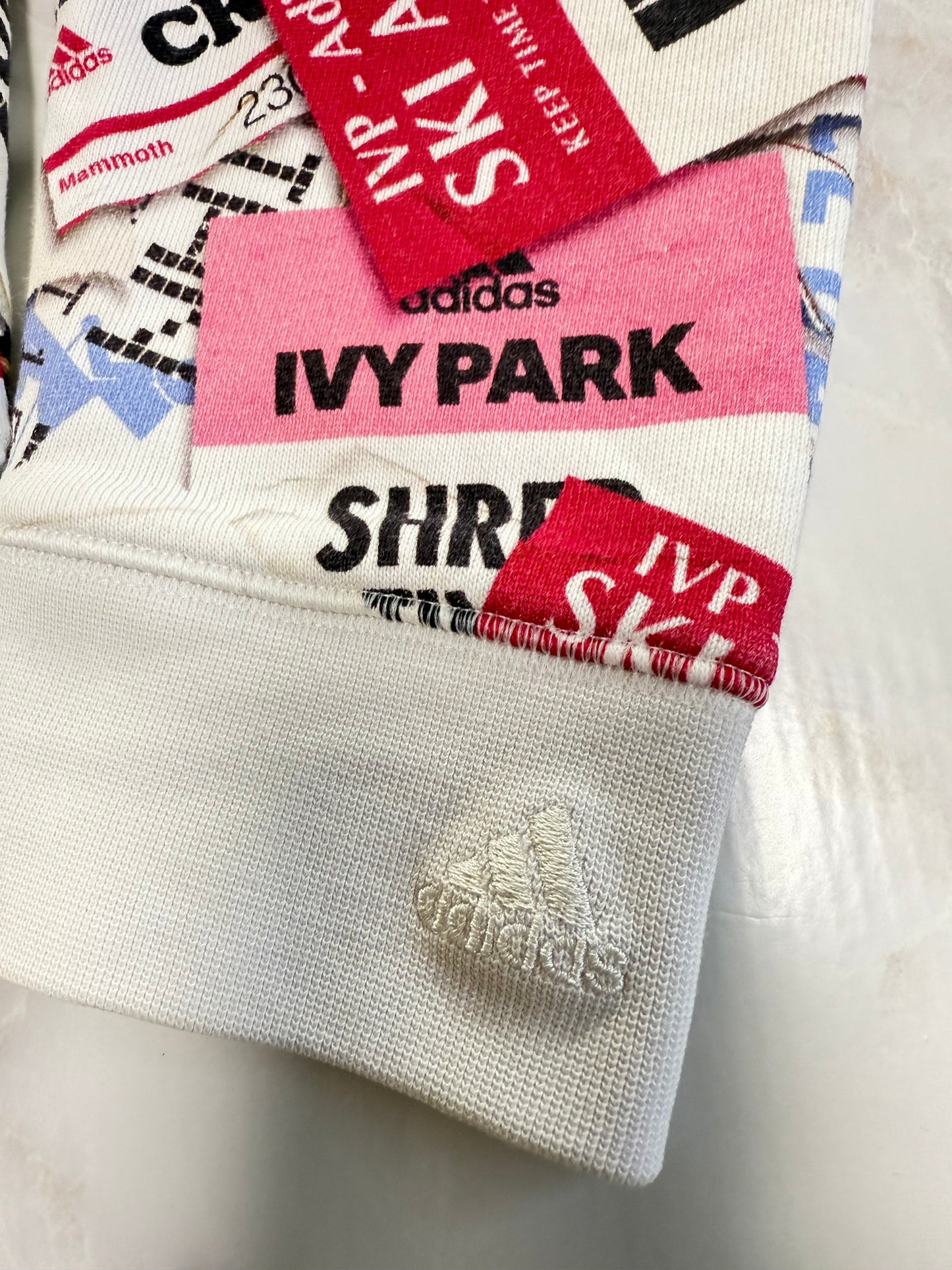 【adidas × IVY PARK】コラボ スウェット セットアップ XS/M ユニセックス 総柄 トレーナー＆パンツ コットン100%